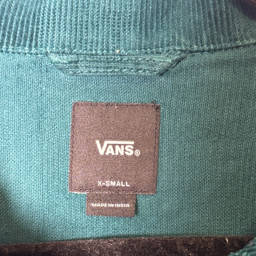 Vans Checkerboard Corduroy Shacket XS | Oversized Button Down Jacket 100% Cotton - Picture 2 of 12